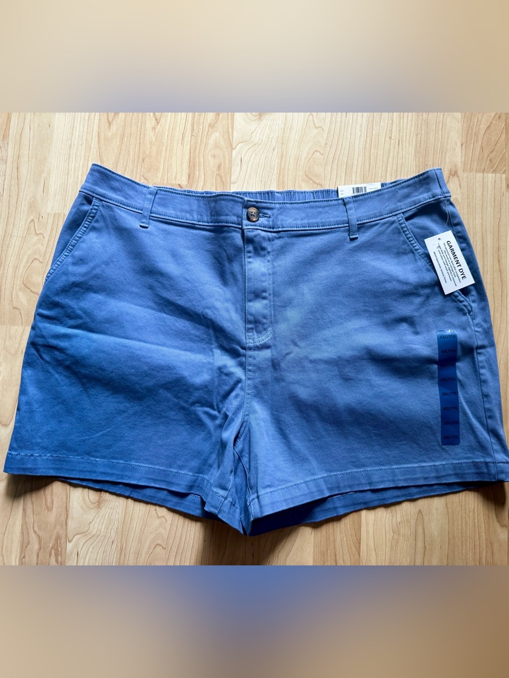 Women’s Blue Cotton Blend Shorts